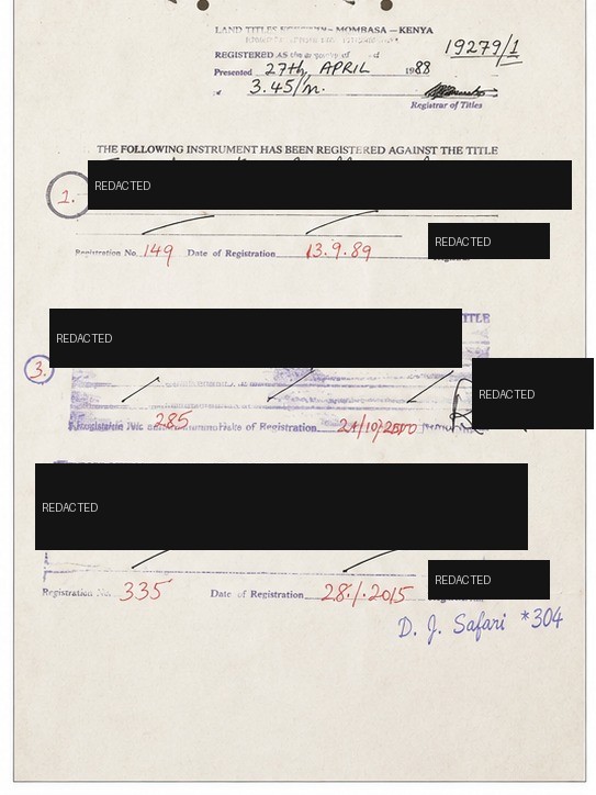 Redacted registration endorsements preview